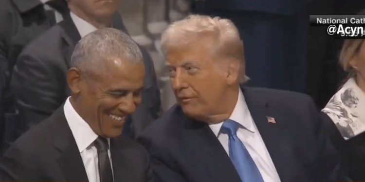 Trump and Obama Share Rare Friendly Exchange at President Carter’s Funeral